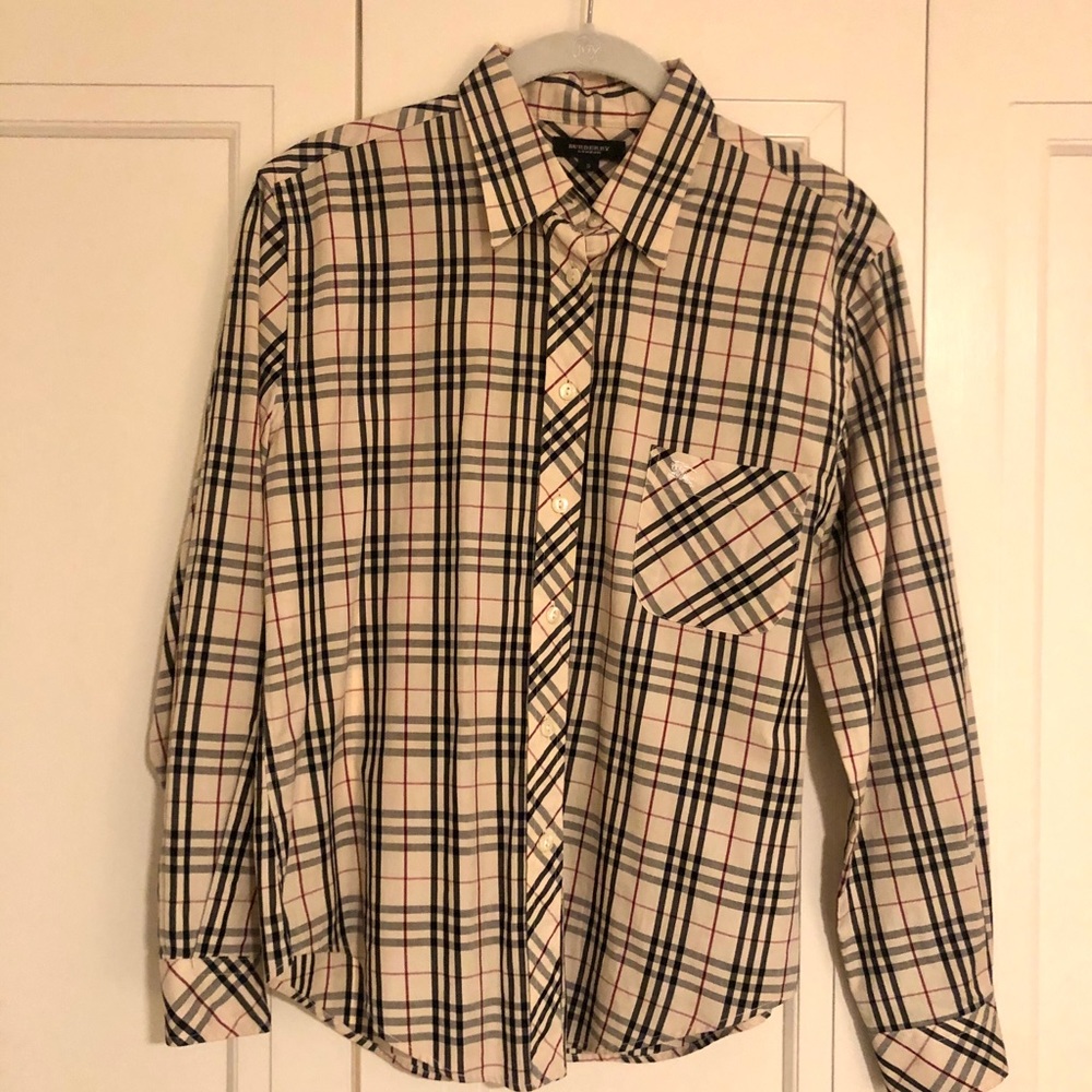 Vintage check Women’s Authentic Burberry LS shirt